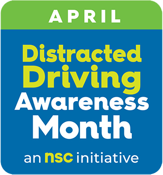logo for NSC's Distracted Driving Awareness Month